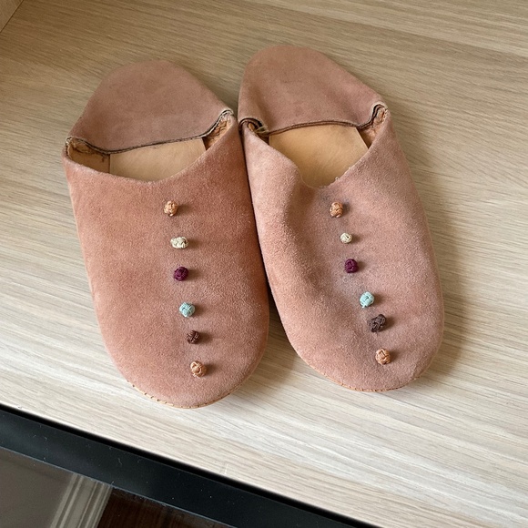 Moroccan Babouches Suède light brown size 35 - Picture 1 of 1